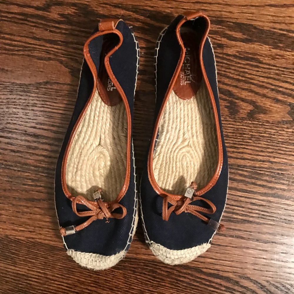 Michael Kors Navy Espadrilles size 9
